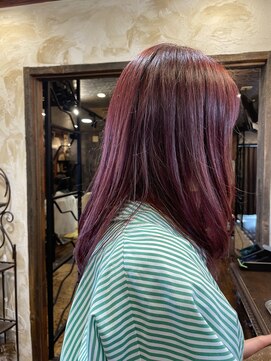 ヘアー クリエイト カルバリ(HAIR CREATE Calbari) 艶チェリー×レイヤーミディアム