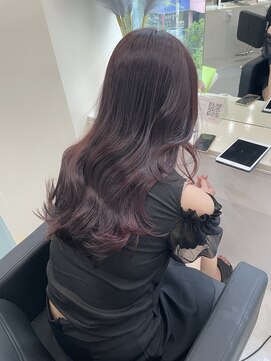 マーシュ 梅田(marshu) ブリーチなしカラー/ボルドーカラー°○