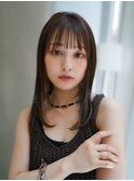 【GEEKS渋谷】地毛風/黒髪ロング/夏ヘア/顔周りレイヤー/ウルフ