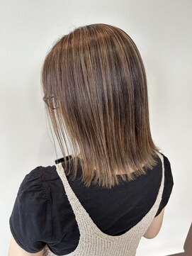 ヘアーアンドメイク アンジュ 中野店(Hair&Make ange) ナチュラルハイライト×艶髪