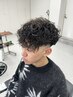 【人気No.1パーマ】メンズカット＋スペインカール￥11000→￥9900