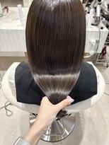 エンス 銀座(Ence)&nbsp;ココアブラウン/ミディアムレイヤー/オリーブグリーン/小顔/銀座