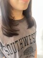 アグ ヘアー ヌーク 長野中御所店(Agu hair neuk) ワンカールで可愛い顔周りレイヤースタイル。