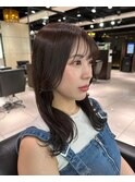 前髪あり海外系スタイル