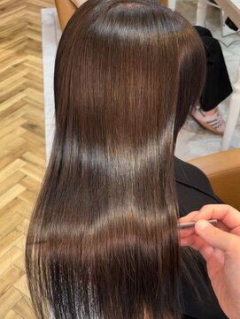 ロンド 銀座(Lond) ★Shina/黒髪ココアベージュ小顔レイヤー髪質改善縮毛矯正94