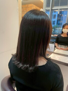 髪質改善/顔周りレイヤーカット/グレージュ[千葉/千葉駅]