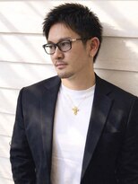 オーロ 宝塚店(ORO)&nbsp;アップバングメンズカットツーブロックビジネスマン