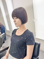 エルエスヘアー(LS HAIR) 【片山陽基】ぷつっと顎ライン サラツヤ切りっぱなしbob◎