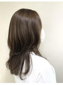 顔周りレイヤー　ロング　