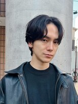 マイロ(mailo)&nbsp;メンズセンターパートニュアンスパーマ韓国風センターパート