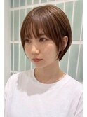 髪質改善縮毛矯正ハイライトショートカット30代40代