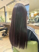 アウラ(AURA)&nbsp;盛岡駅ブリーチなしダブルカラー顔周りレイヤーカット髪質改善