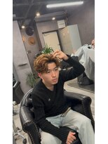 リッチブランドアンドコー 守口店(Rich Brand&Co)&nbsp;センターパート波巻きパーマスパイラルパーマツイストスパイラル