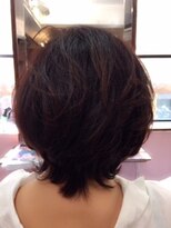 ヘア サルーン ジゴレッタ(Hair Saloon Gigoletta) ひし形シルエットのミディアムボブ