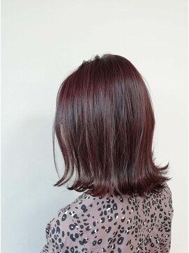 チェレ ロッソ 金剛店(Chere rosso) 抜け感ピンクベージュ×切りっぱなし