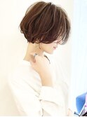 小顔カット/大人可愛い/ショートボブ/耳掛けショート/江角