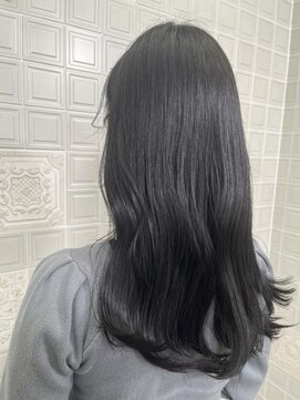 トリエラ 池袋(TRIELA) 韓国風ウェーブロング×グレージュ