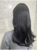 韓国風ウェーブロング×グレージュ