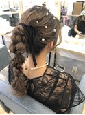【ヘアセットサロンfrst】編みおろしポニー♪