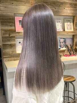 アルバム 渋谷パルコ(ALBUM) ラベンダーグレージュロング_チェリーブラウン_ba38698１