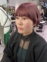 ゼストソエル(ZEST soell)&nbsp;春はピンクで♪マッシュショートボブ