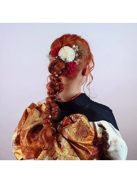 シェロヘア(cielo HAIR) 成人式　ポニーテール