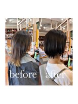 スミカ(sumica)&nbsp;#外ハネボブ #イメチェンカット #アッシュカラー