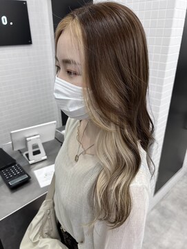 ベイ リコルド アトリ 名古屋名駅店(Bei Licoldo.Atole) イヤリングカラー ベージュ ブリーチカラー