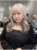 ミルクティーベージュ × 黒のインナー / エクステ