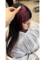 ココルアナ(coco luana)&nbsp;ブリーチ／インナーカラー／暖色／ラベンダーピンク