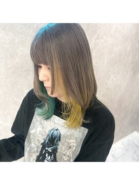 リリス(Lilith) KYON☆グレーインナーグリーン+イエロー☆福岡久留米