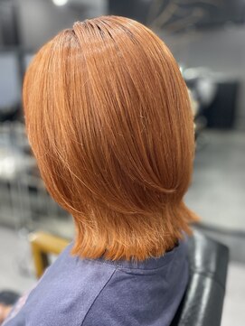 ウェイビー 桜木町店(WAVY) 【ブリーチ履歴あり】オレンジカラー