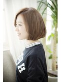 ひし形ショート ベージュ系カラー 大人ボブ【モテナ 豊田 浄水】