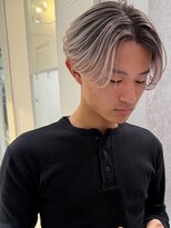 アンサー 渋谷(ANSWER)&nbsp;メンズバレイヤージュカラーハイライトカラーセンターパート韓国