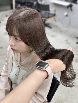 フォンズ(FONS) 上品韓国ヘアラベンダーグレージュ