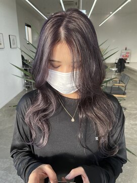 ノートエートル 西金沢(Nought etre) 20代/30代/ハイトーンカラー/ラベンダーグレージュ/ケアブリーチ