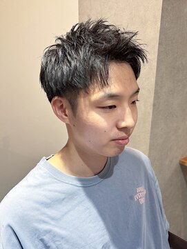 ラッキーヘア 加古川(Lucky Hair) 爽やかアップバングショート【芝本】