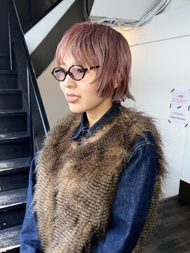 ボウ(BOW) 【BOW style】ピンクベージュボブ[本町/心斎橋/堺筋本町]