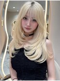 20代30代人気レイヤーカット韓国ヘアーワンホンヘアレイヤーボブ