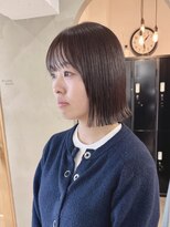 ローレン(LOREN)&nbsp;黒髪/ボブルフ/ネビージュ/小顔/ワンレン/栄/髪質改善/前髪