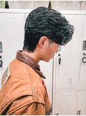 MEN’S/リバースセンターパート/ニュアンスパーマ/河原町