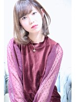 ホラン(HoLan)&nbsp;【HoLan】フェアリーBobx毛先ワンカールxピンクベージュ♪