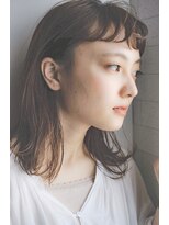 エマ 中山店(EMMA)&nbsp;ブランジュ  耳かけ ルーズ 無造作 セミディ ベージュカラー