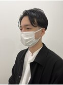 黒髪7:3ハンサムショート
