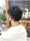 MEN'S HAIR  センターパート　ツイストスパイラル　韓国マッシュ