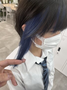 エイト 川崎店(EIGHT) ブルー×インナーカラー