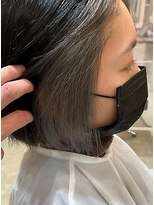 リッシュ ユーカリが丘店(Lish) グレーのインナーカラー　ブリーチ2回～