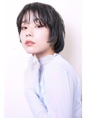 大人かわいい黒髪ショートボブ1203
