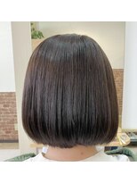 カットハウス はさみの部屋&nbsp;大人スッキリボブ/丸みショート/切りっぱなし/前髪あり