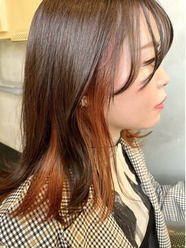 ランベリー(LANVERY) 【イエベおすすカラー】インナーカラー オレンジ/デザインカラー